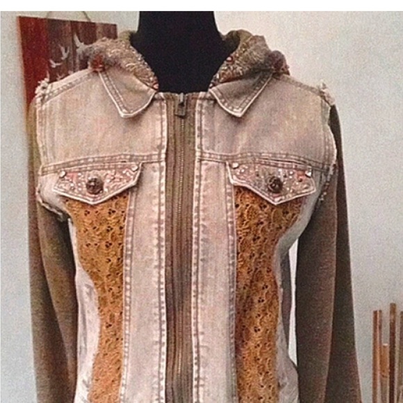 Miss Me Jackets & Blazers - Miss Me Multicolor Jean Jacket